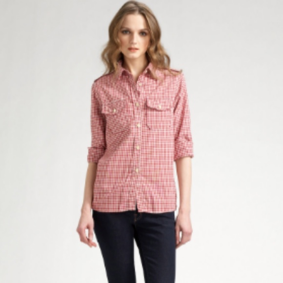 Current/Elliott Tops - Current/Elliott Gingham The Perfect Shirt